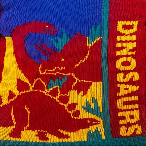 Vintage Dinosaurs Knit Sweater - Picture 2 of 3